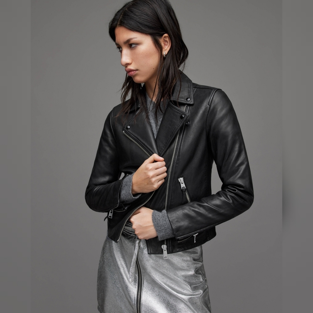 NWT All saints Dalby Leather Biker